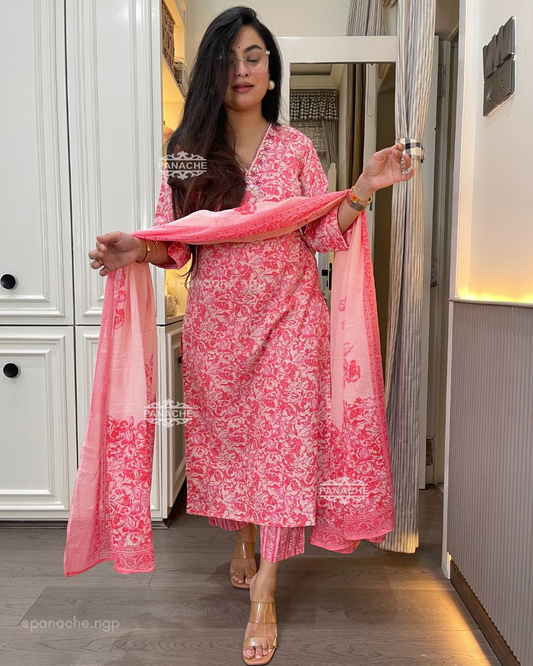 Print in print cotton set