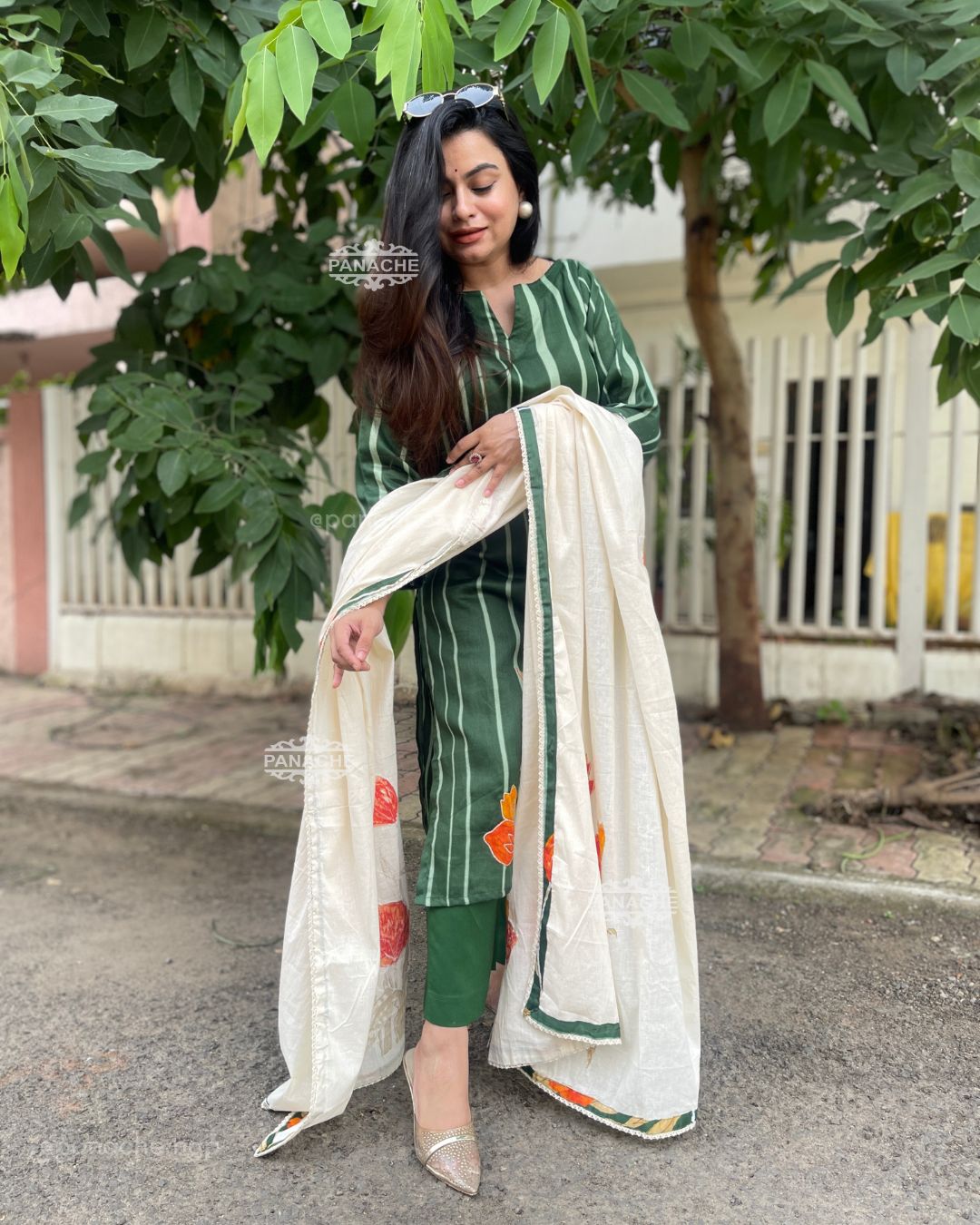 Appliqué garden mul set