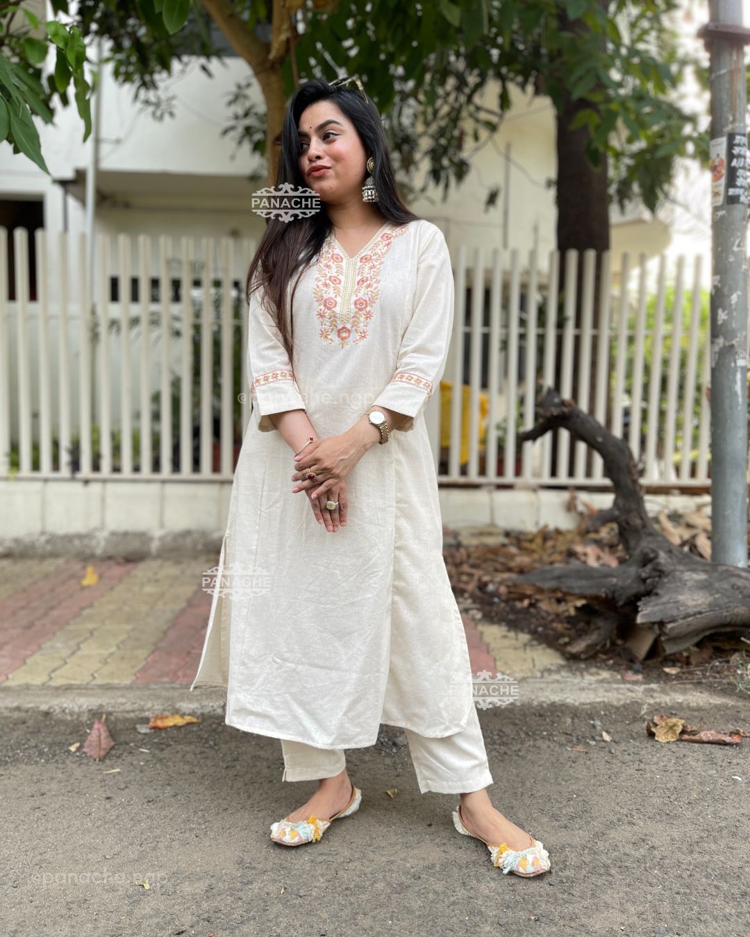 Peach & rose Organic cotton set