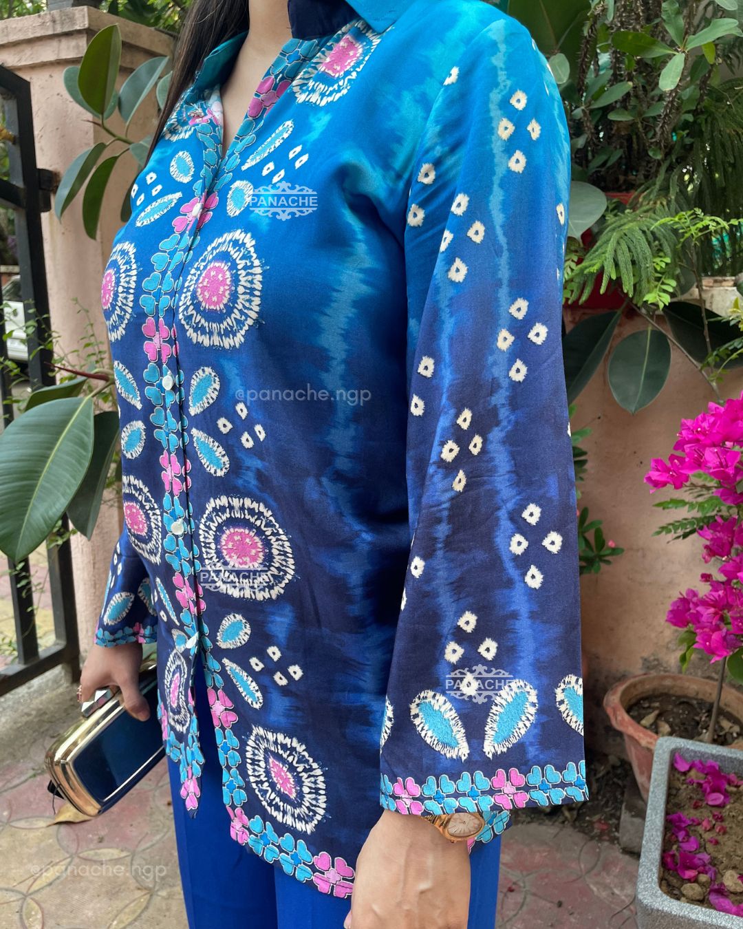Ombre Bandhani shirt