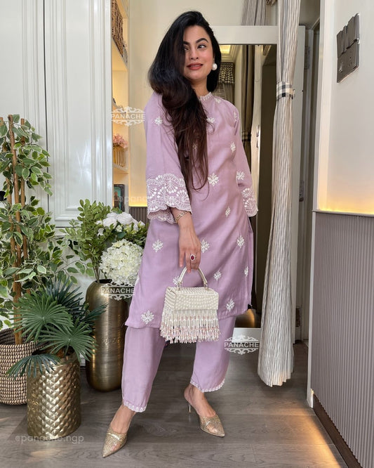 Sweet Pea lavender coord