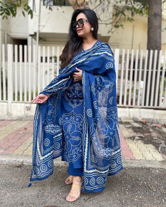 Bandhani mul cotton sets