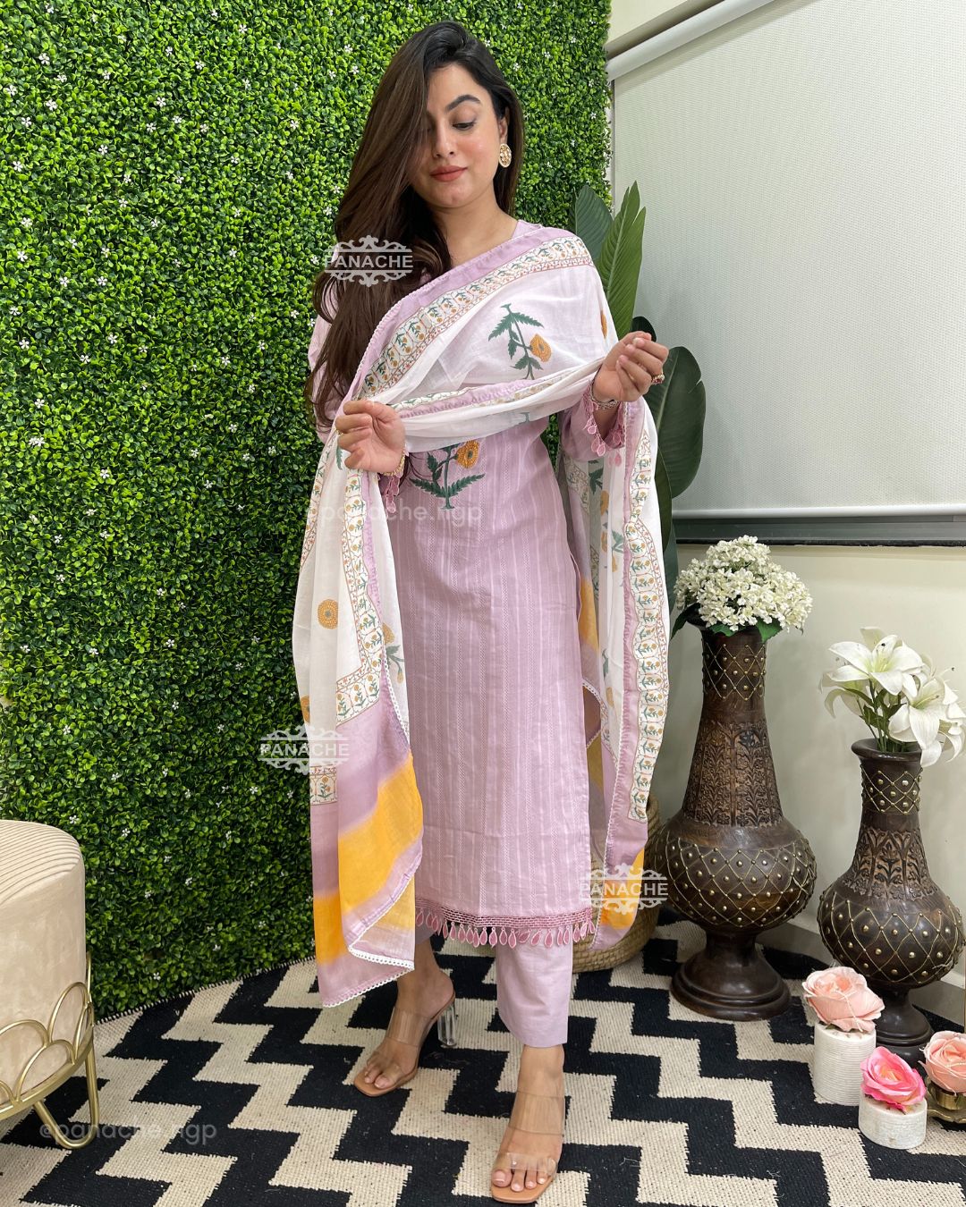 Pastel appliqué budget sets