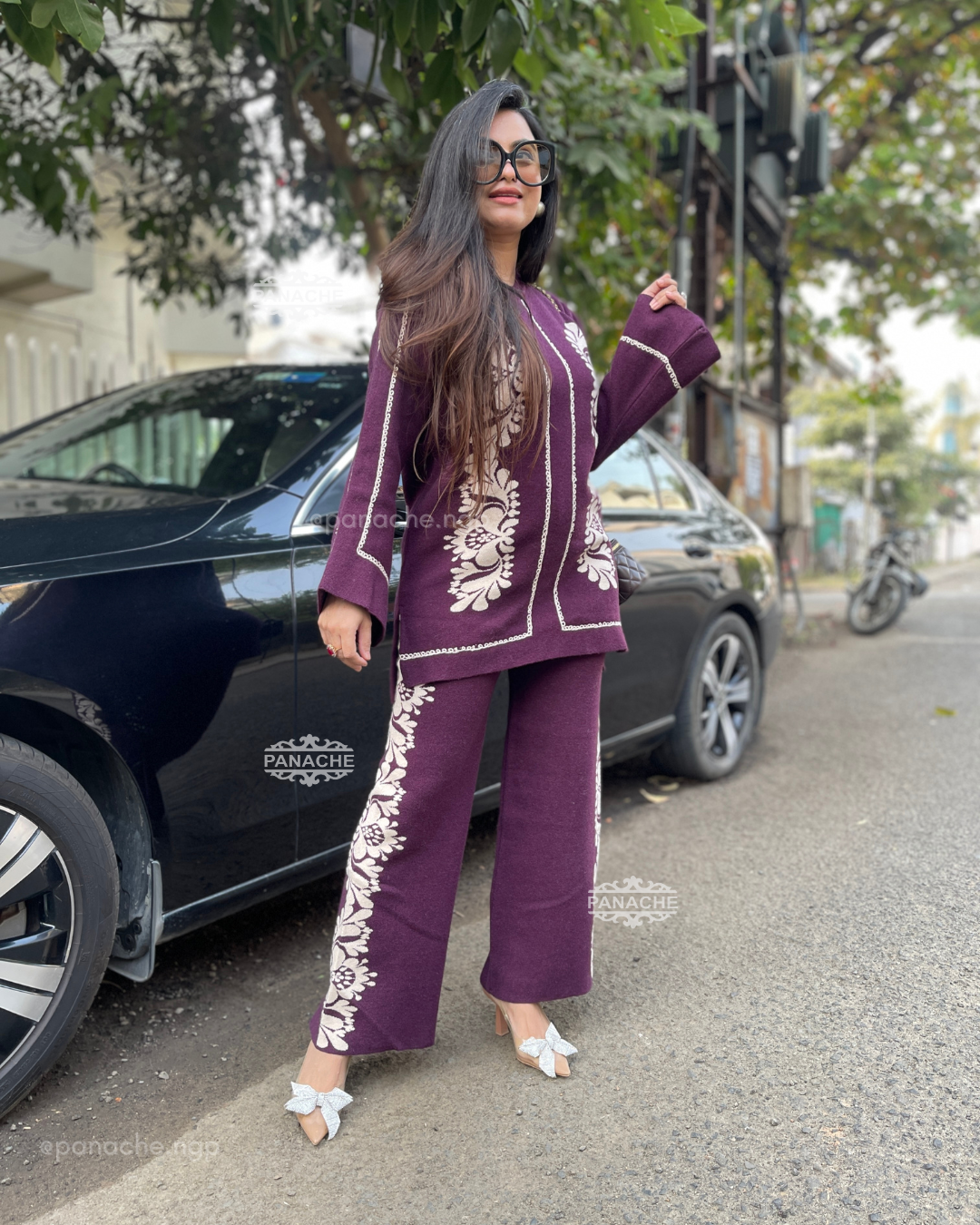 Mauve Woollen coords