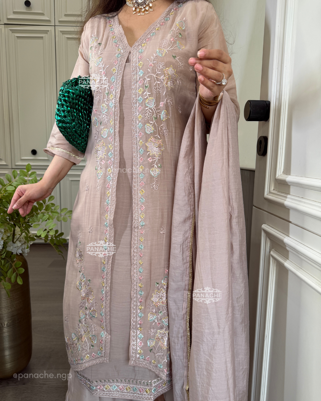 Karachi cape suits