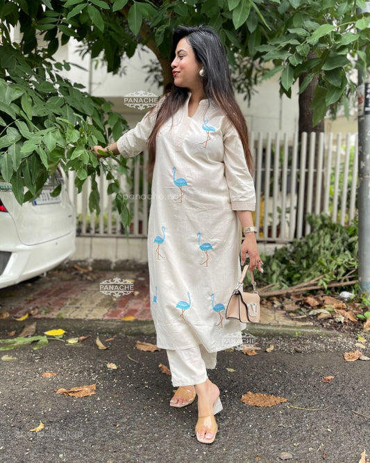 Flamingo cotton budget set