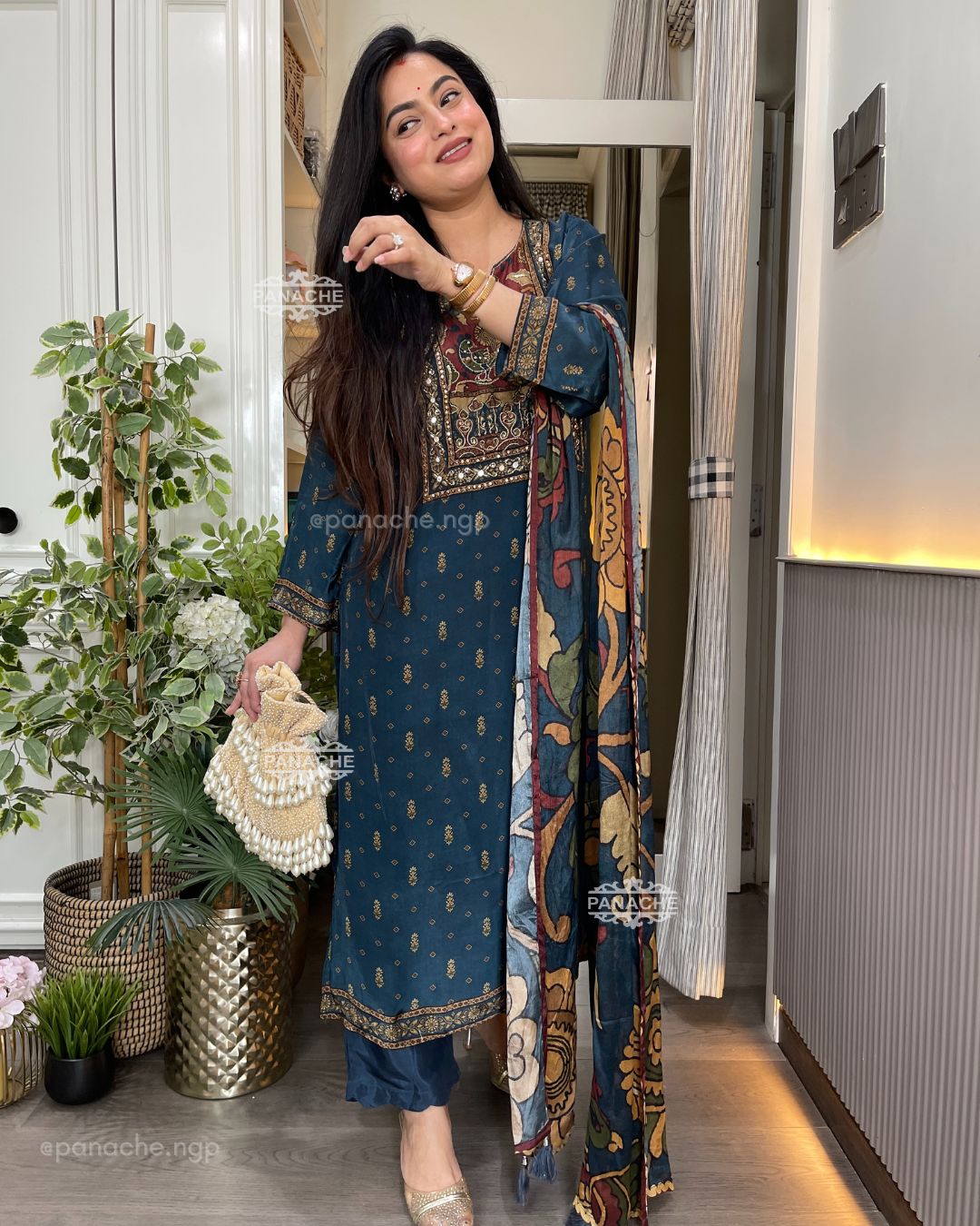 Ajrak kalamkari set
