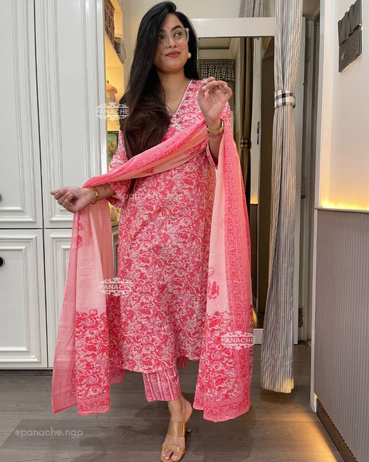 Print in print cotton set