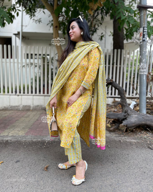 Print on print summer cotton set