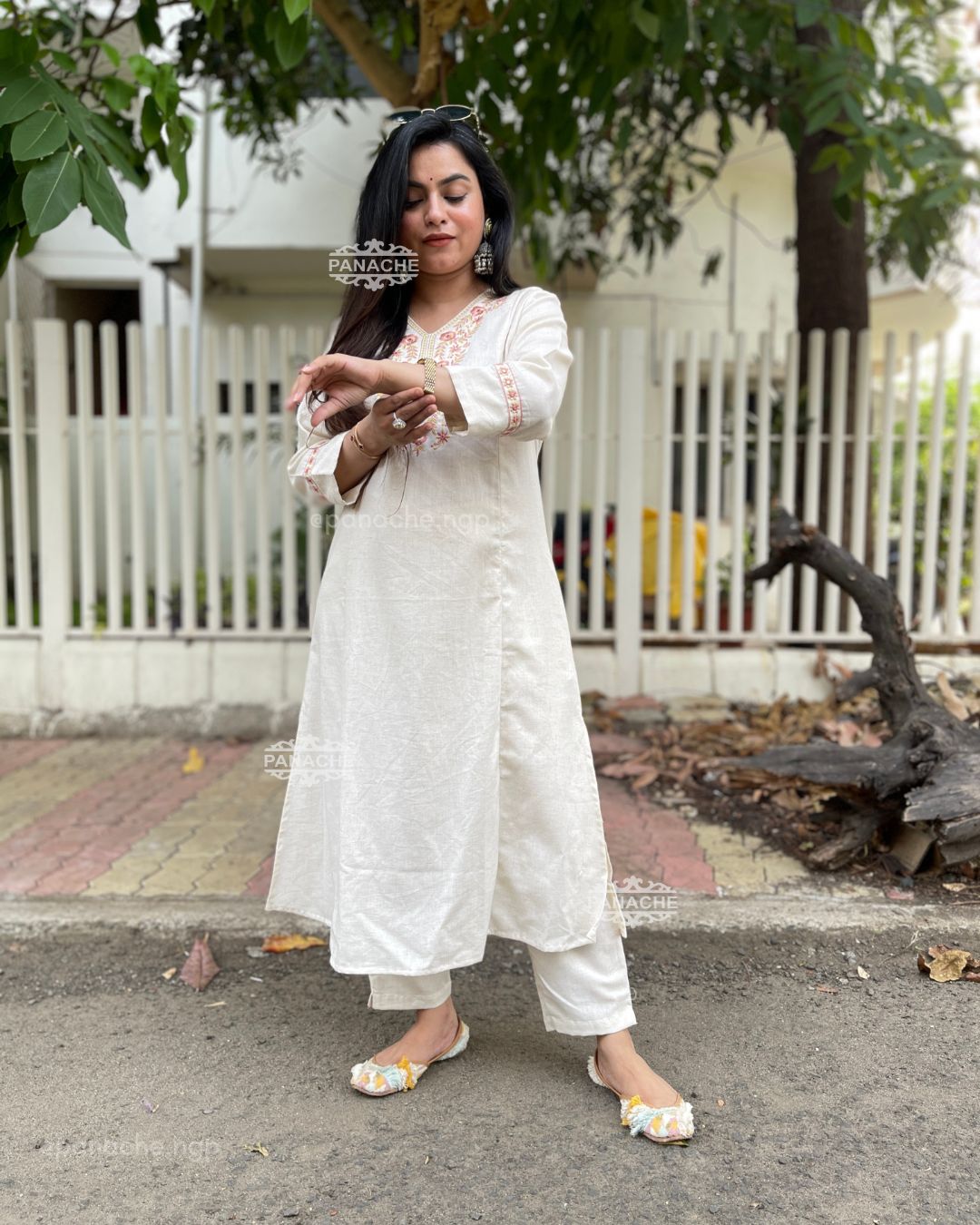 Peach & rose Organic cotton set