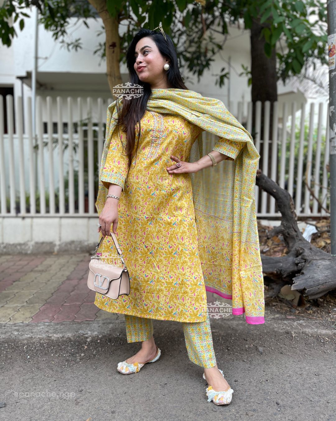 Print on print summer cotton set