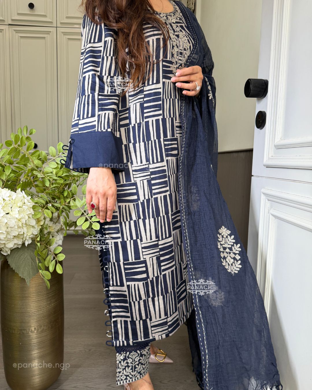 Navy grace suit set