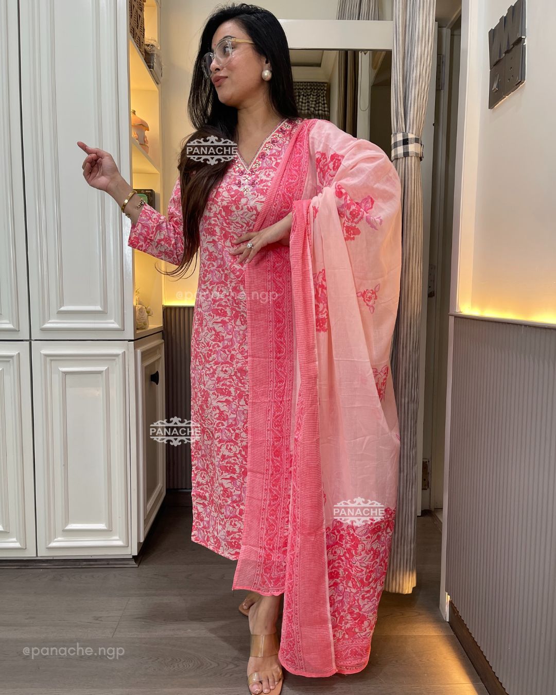 Print in print cotton set