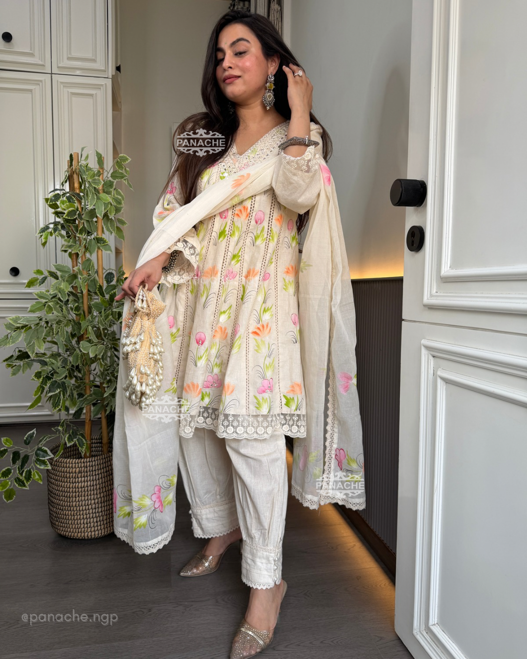 Pastel Petals Suit Set
