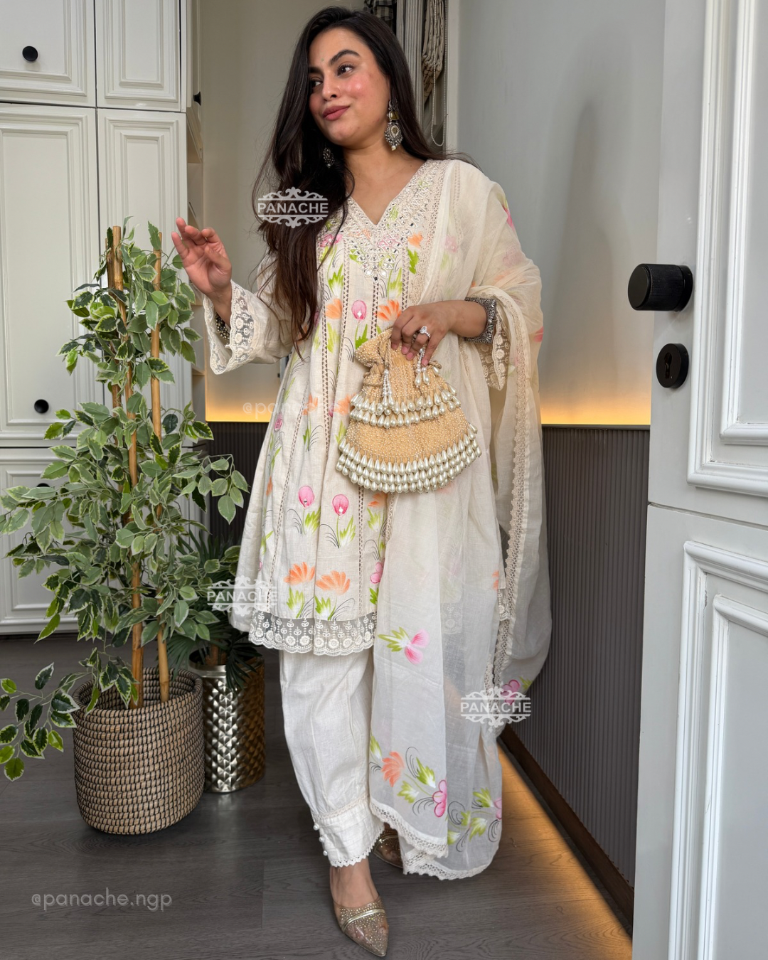 Pastel Petals Suit Set