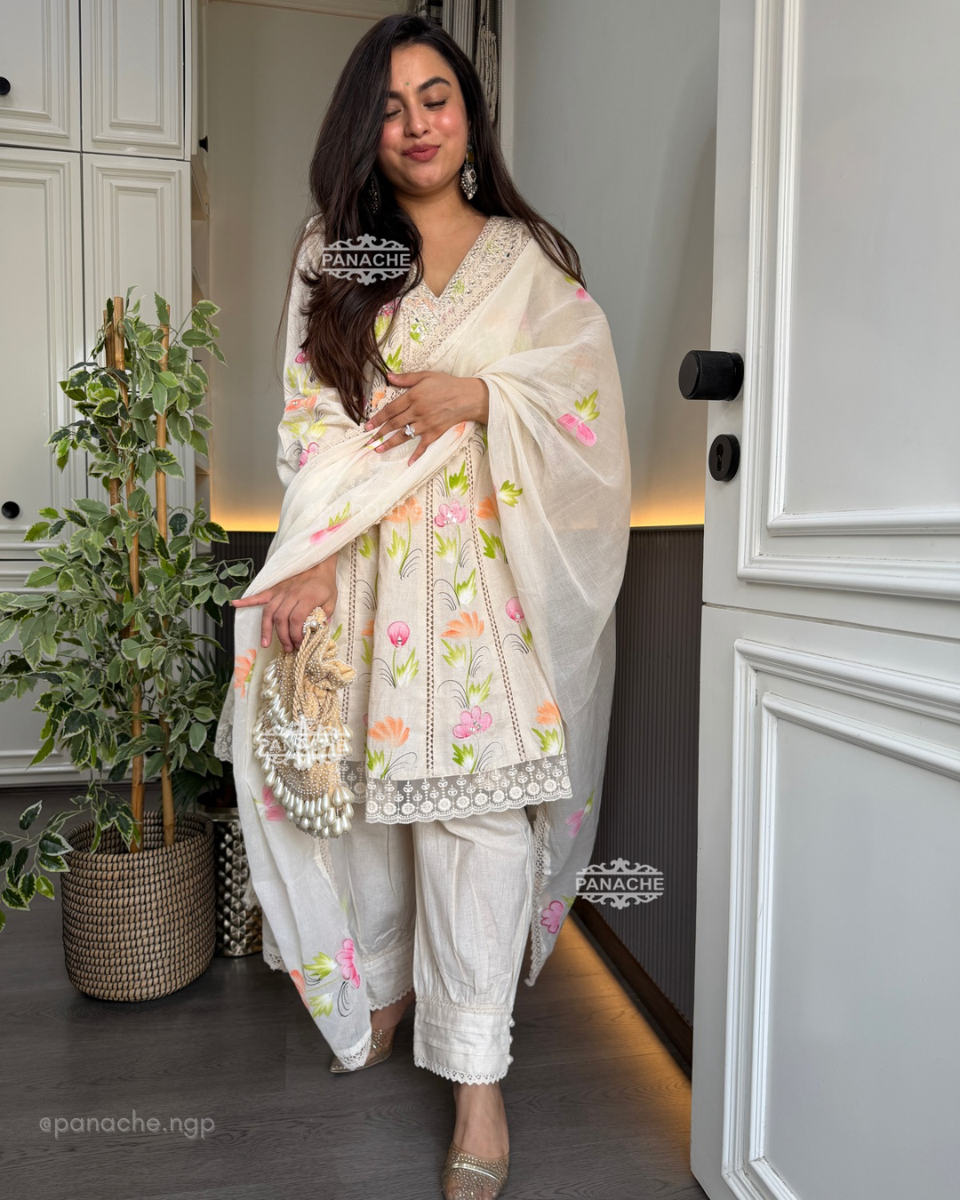 Pastel Petals Suit Set