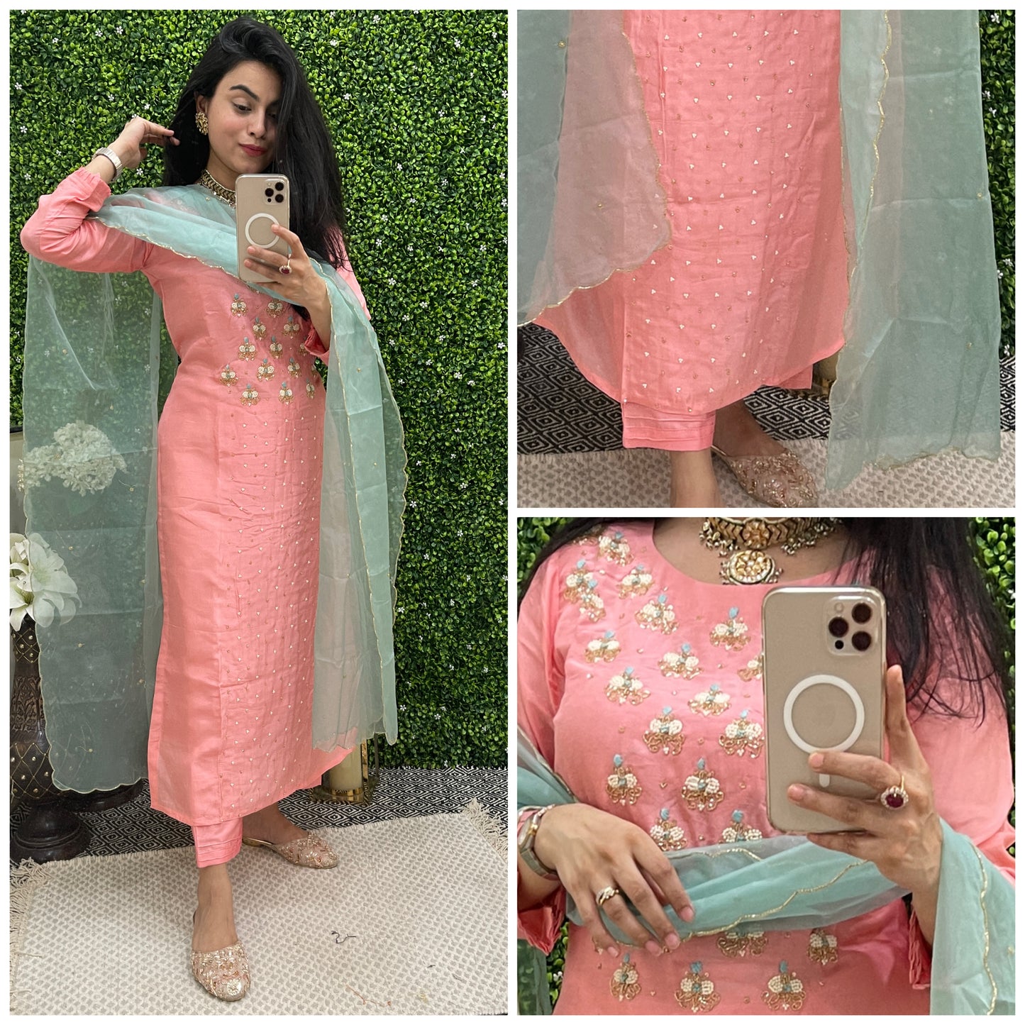 Silk sets with longline kurtis