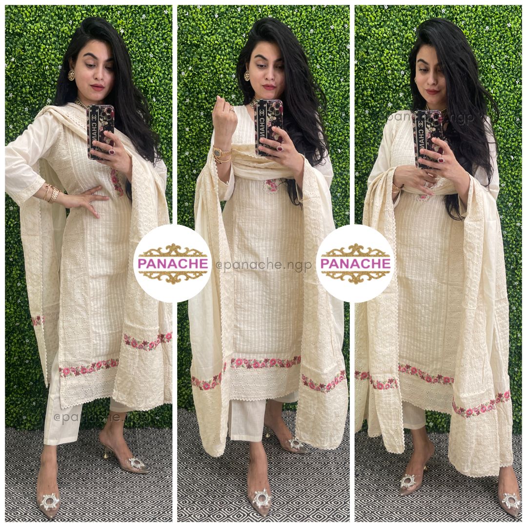 Stylish & classy kurta pant suit set