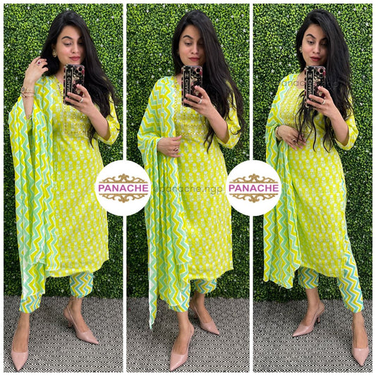 Kurta pant dupatta budget set