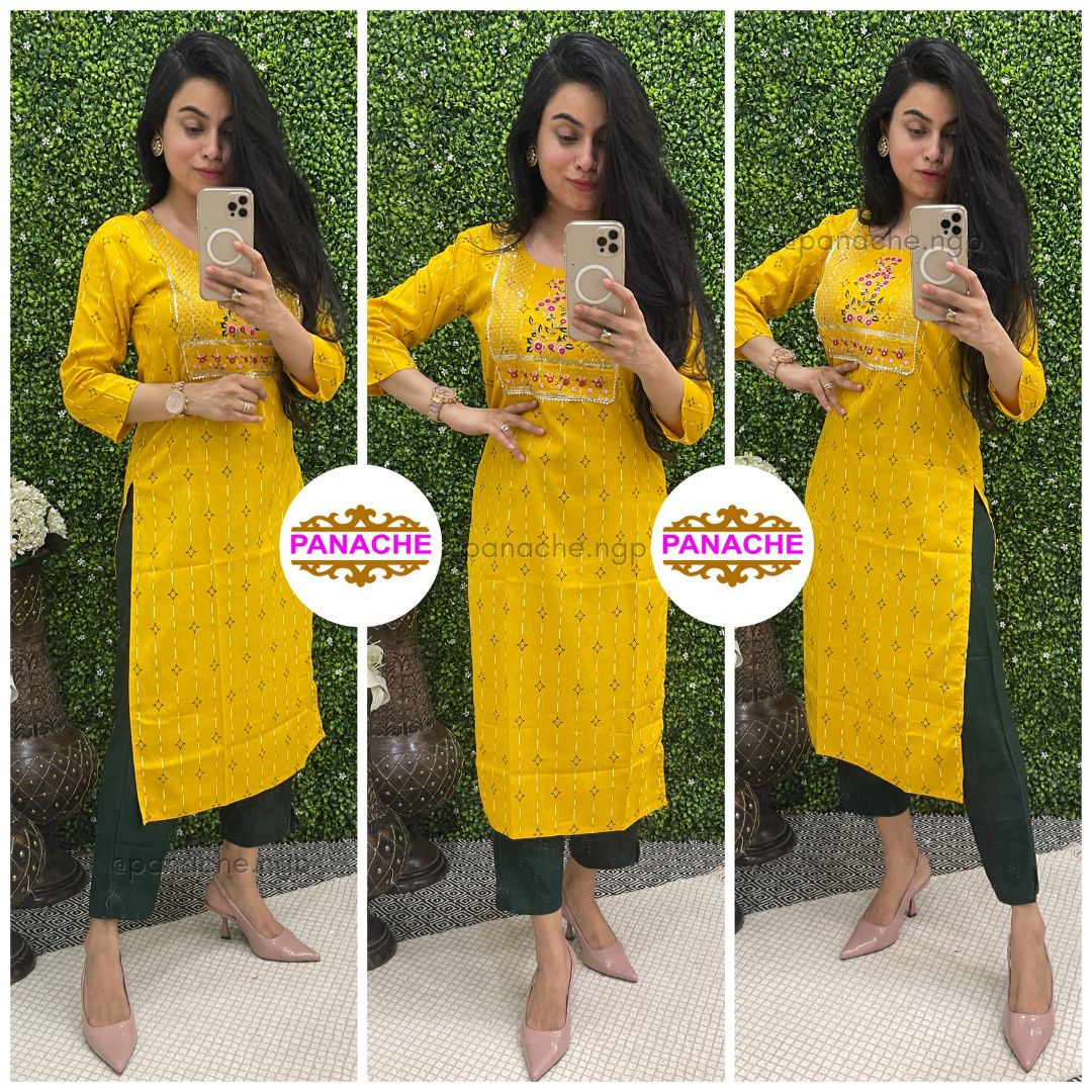 Yellow Casual Stunner
