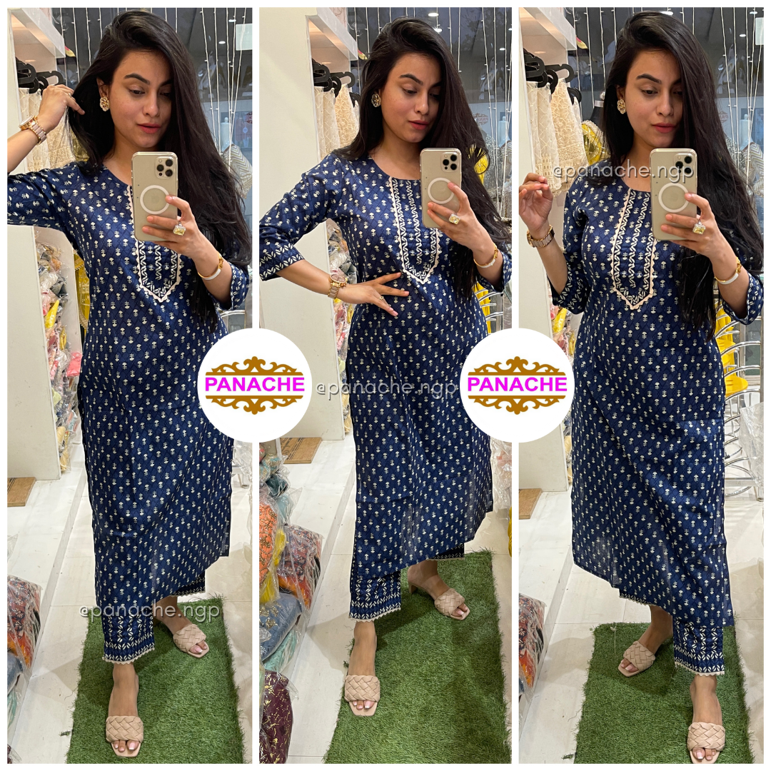 Cotton Indigo Set