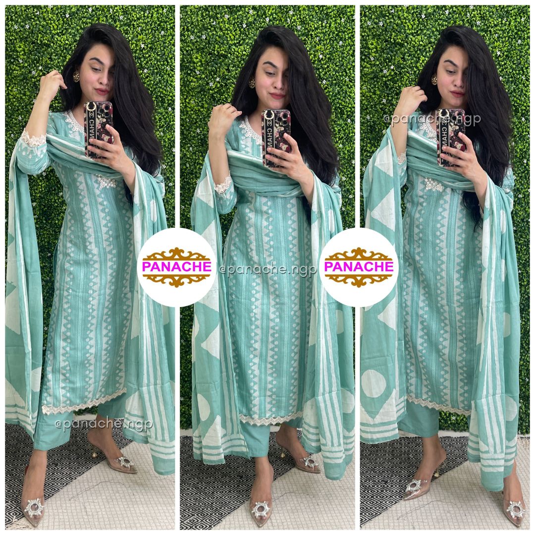 Elegant and pastel kurta pant set
