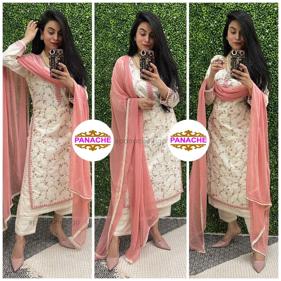 Fully Embroidered Kurta Set
