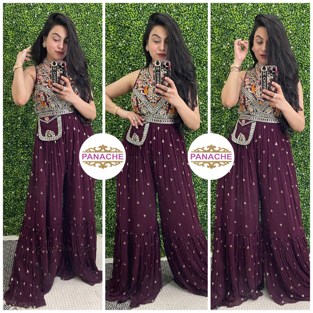 Festive Special Jumpsuit with a Waist Bag