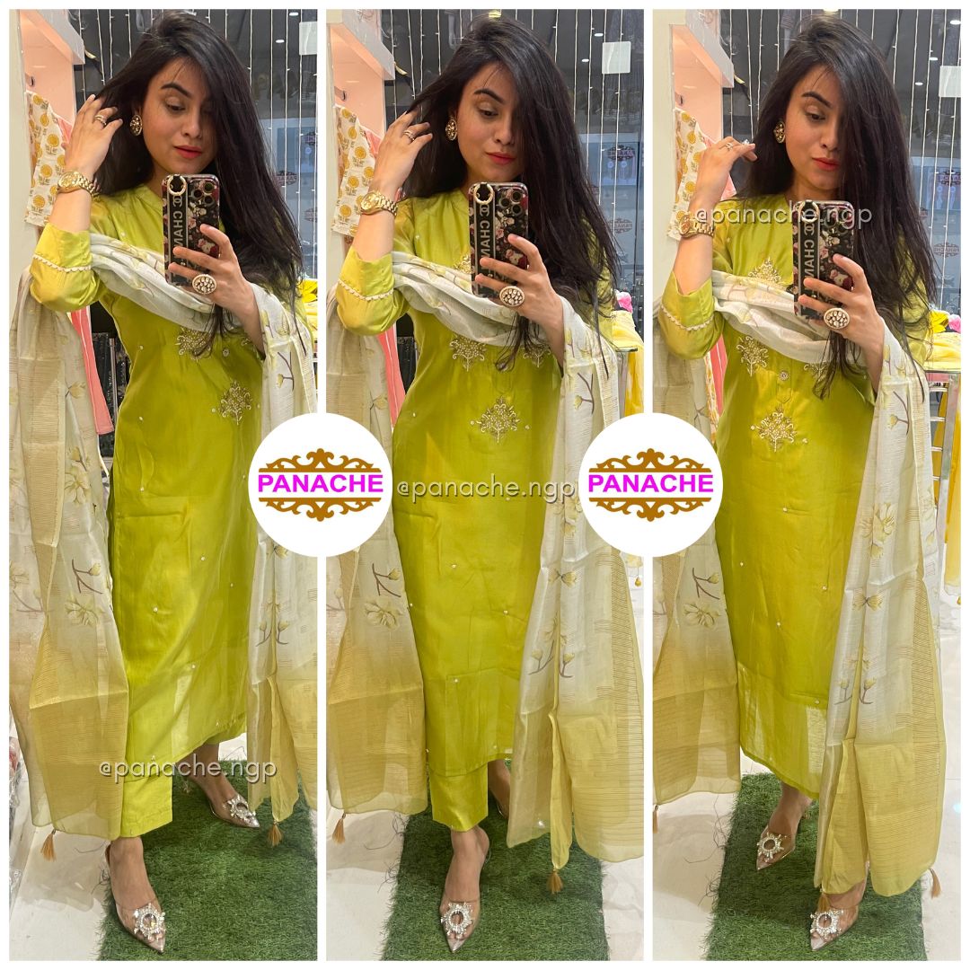 Stand Collar Kurta Set