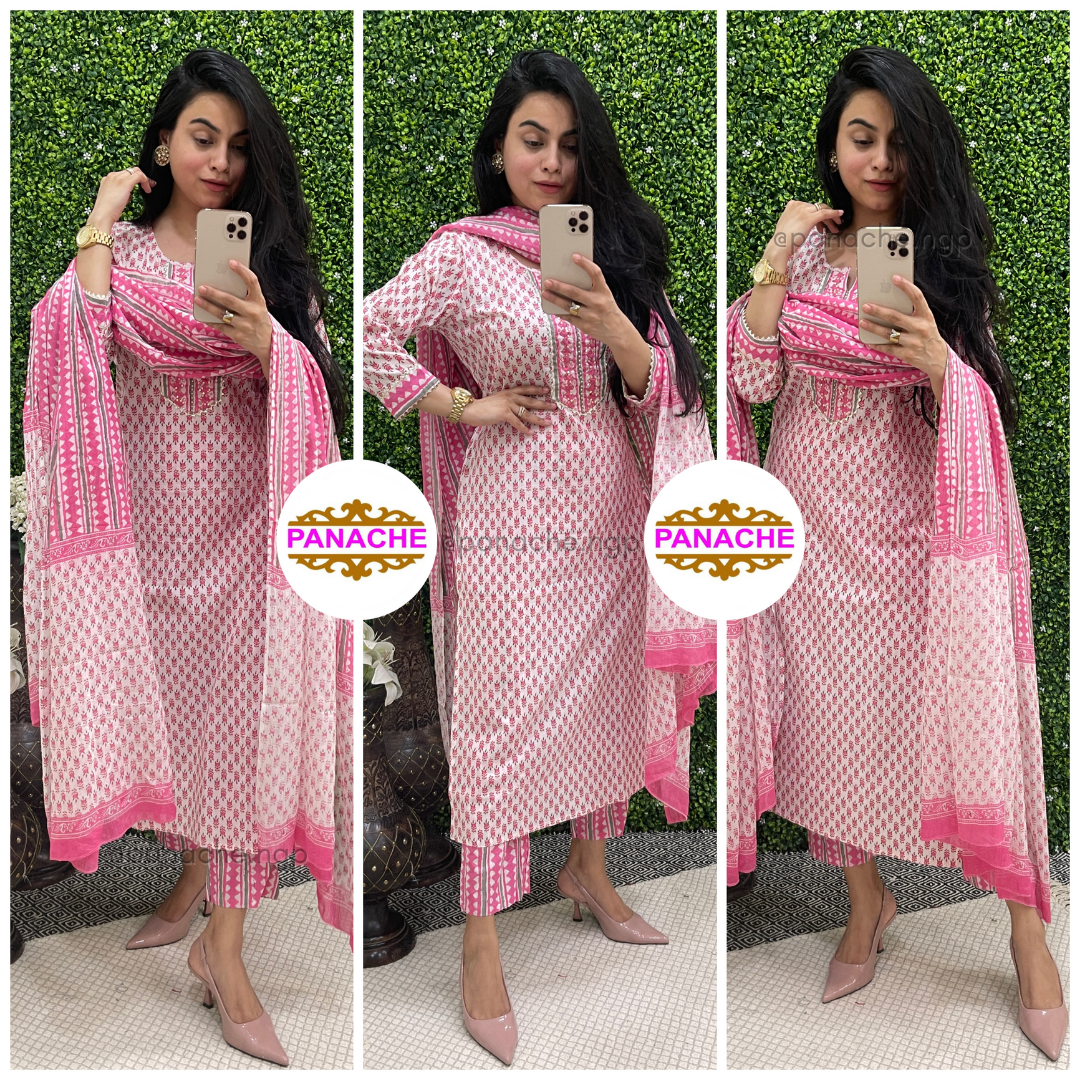 Baby Pink Cotton sets