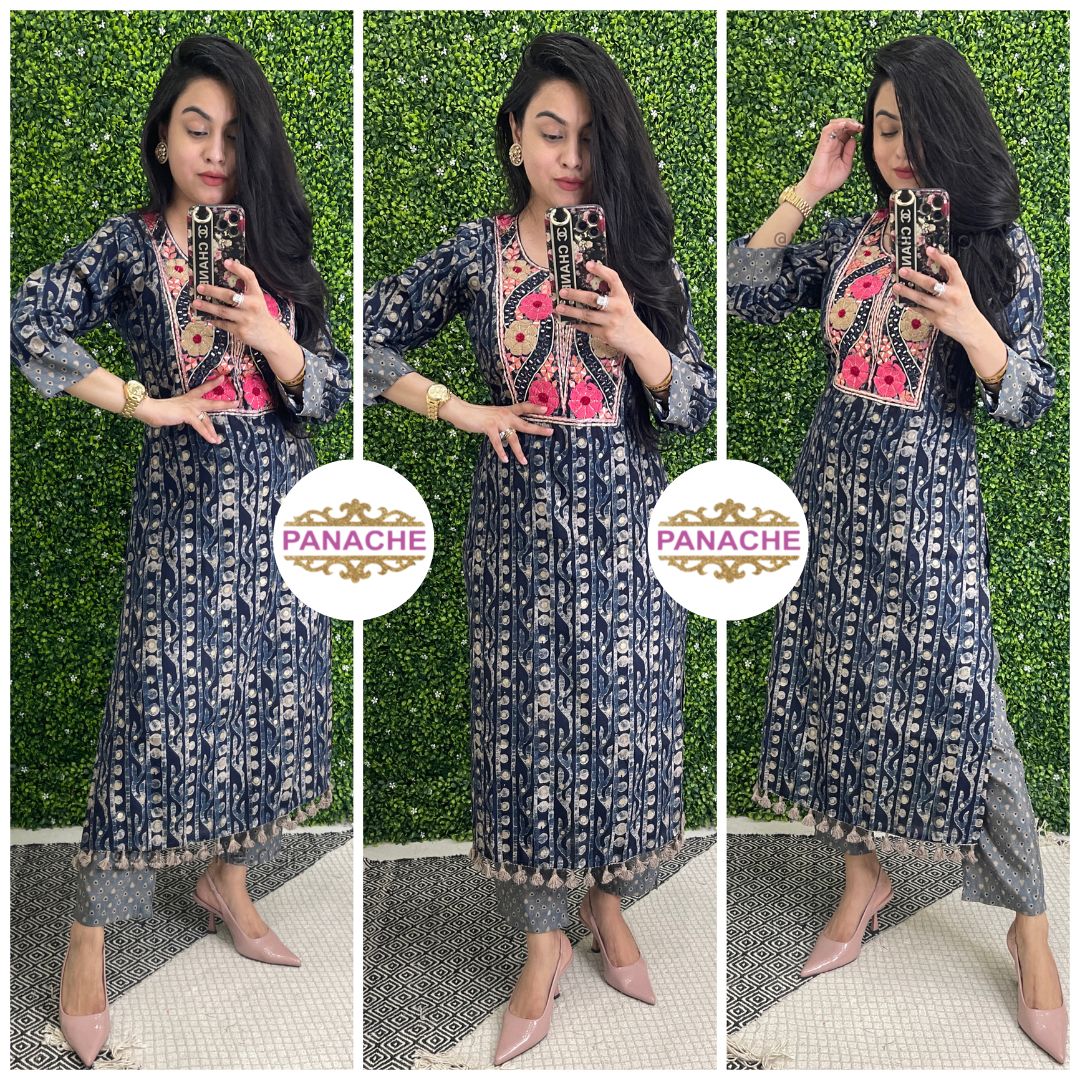 Semi formal kurta pant sets