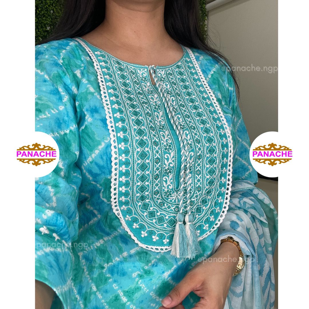 Pure Cotton Bandhani Print