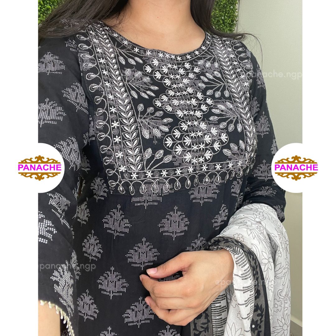 Monochrome Pure Cotton Set