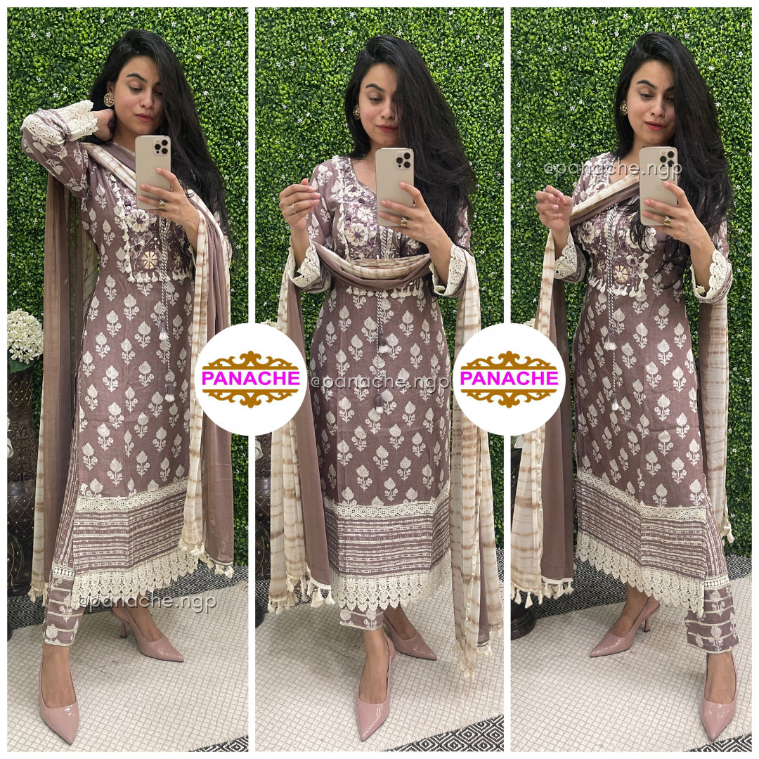Soft Muslin Kurta Pant Set