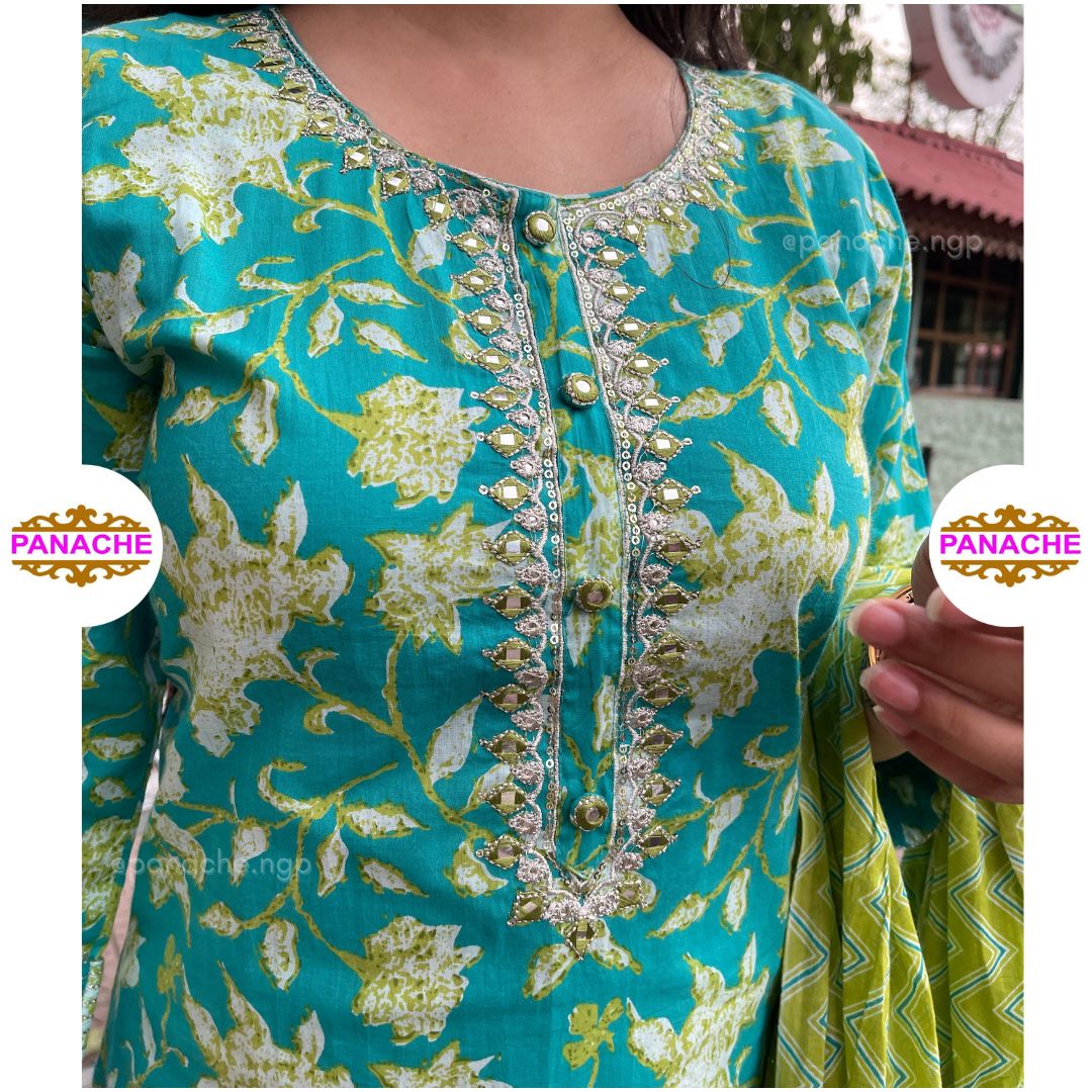 Green Cotton Set