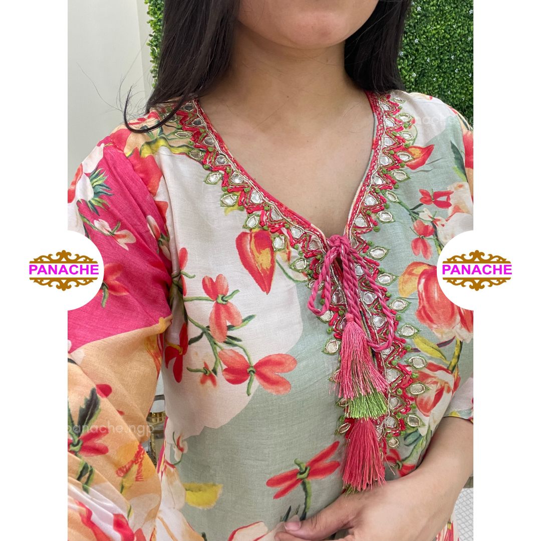 Muslin Floral Set