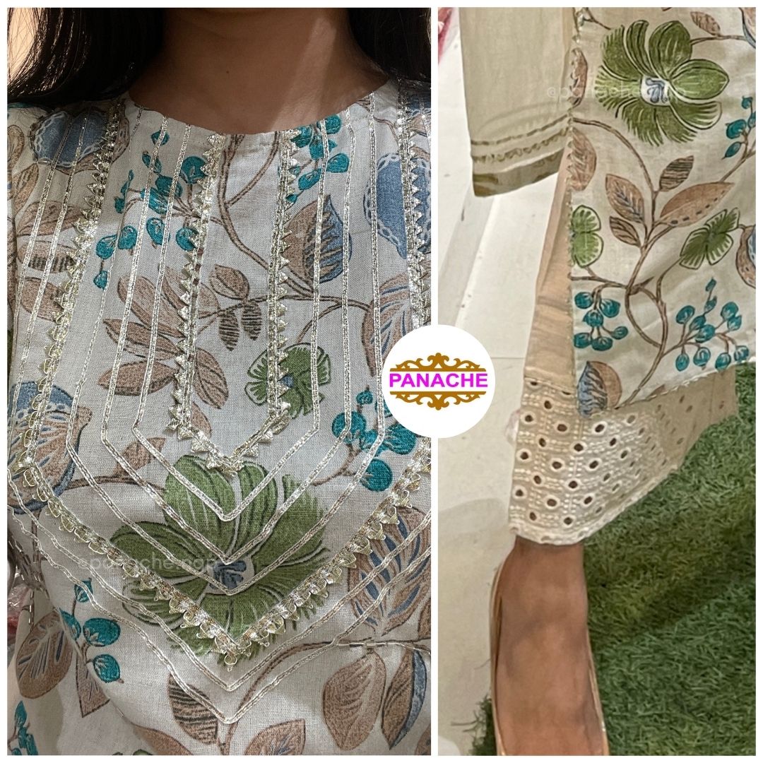 Floral Cotton Suit