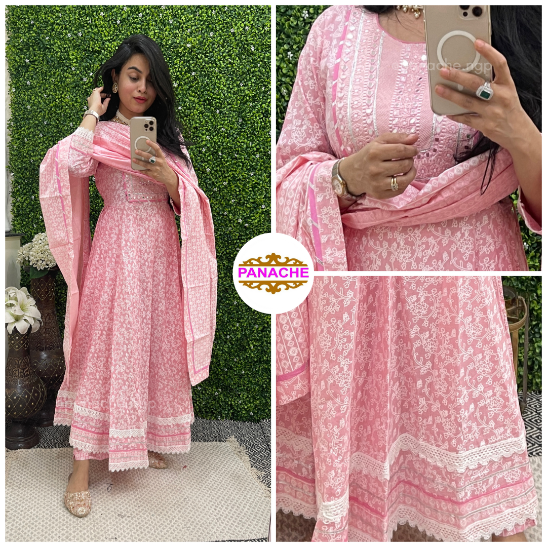 Baby Pink Anarkali