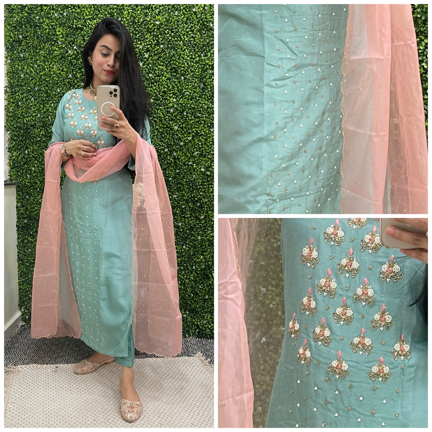 Silk sets with longline kurtis