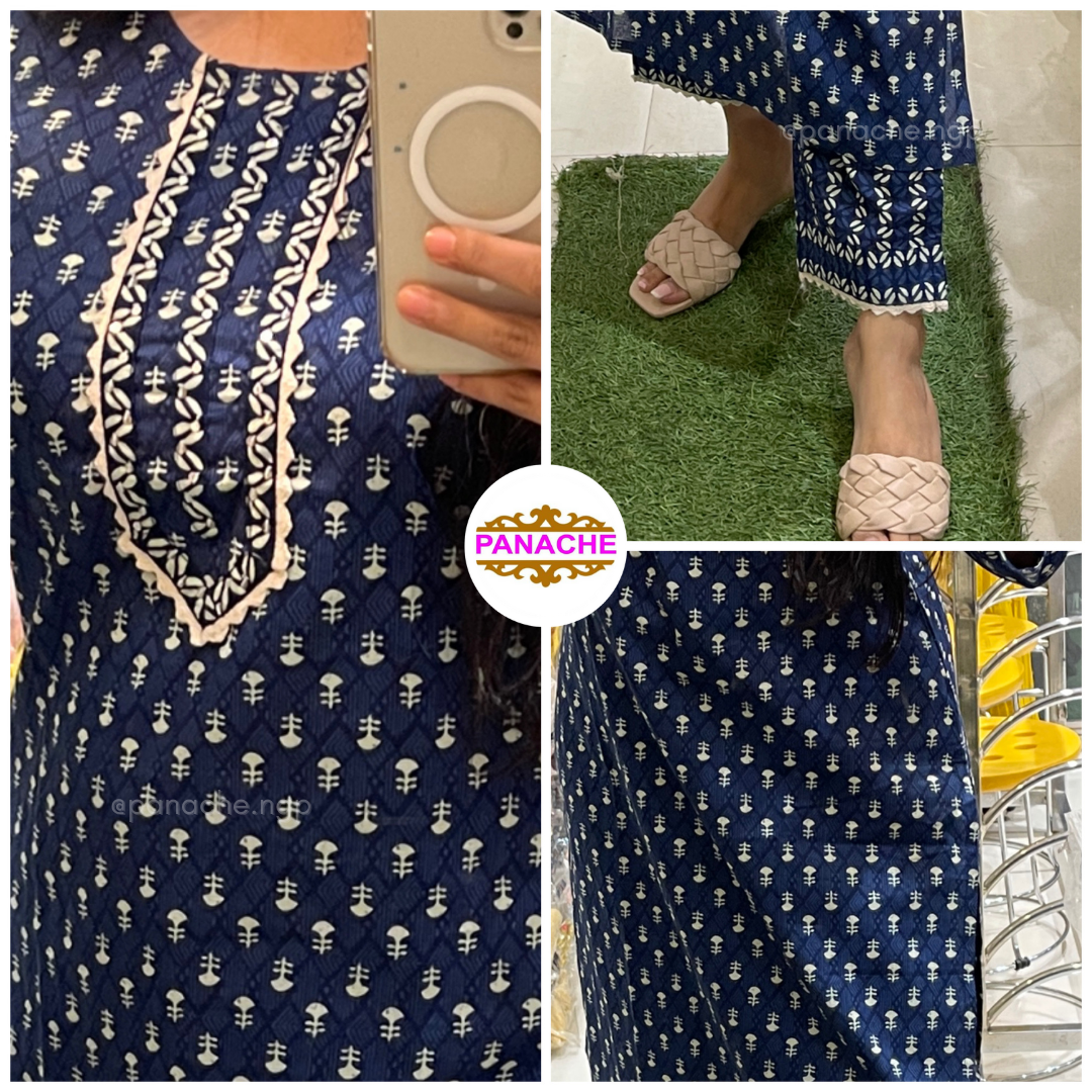 Cotton Indigo Set