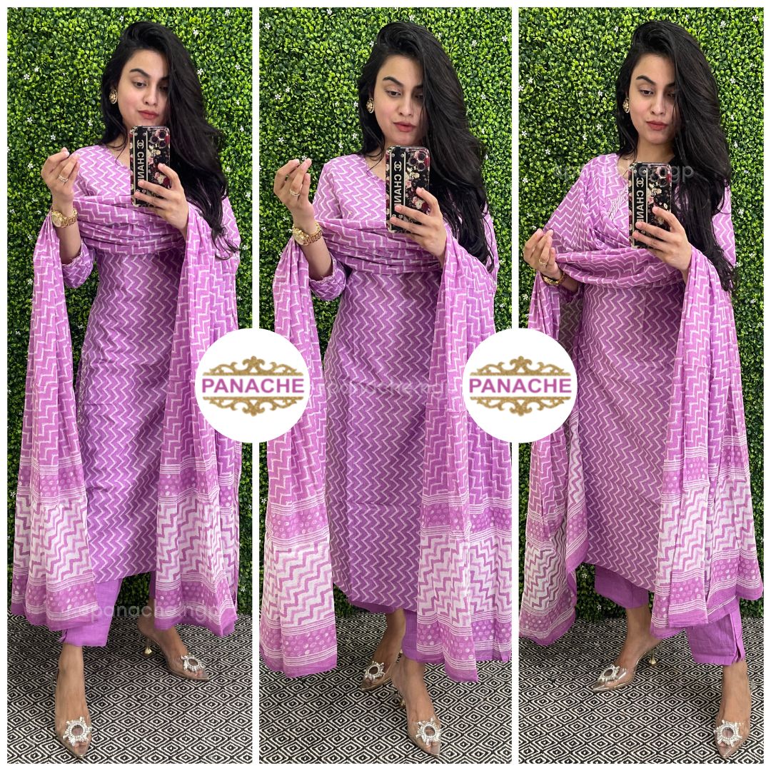Lilac cotton set