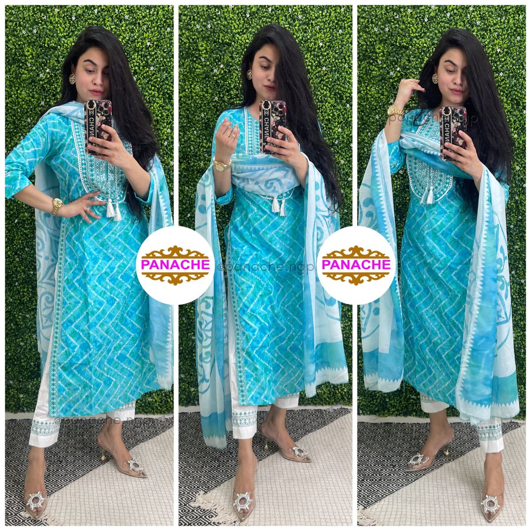 Pure Cotton Bandhani Print