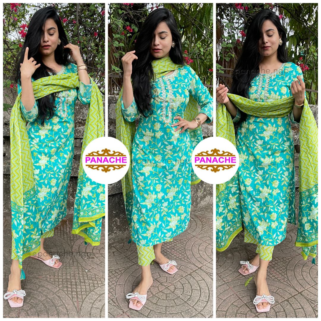 Green Cotton Set