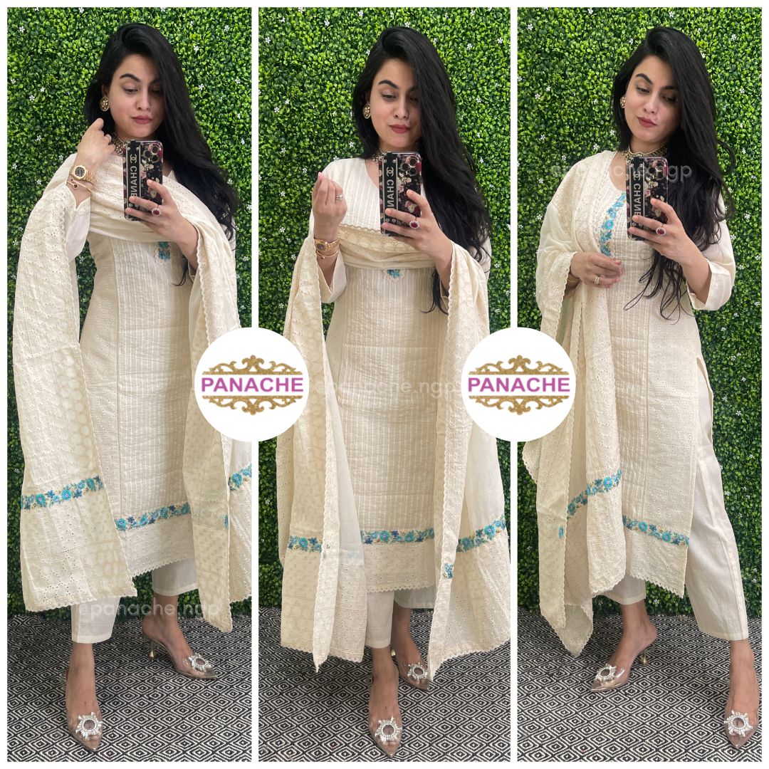 Stylish & classy kurta pant suit set