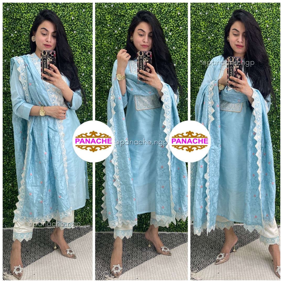 Pastels Kurta Pant Set