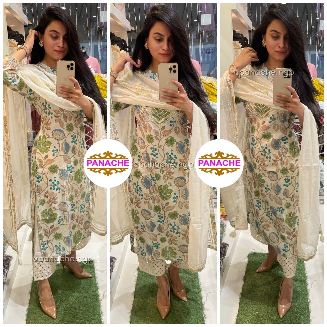 Floral Cotton Suit