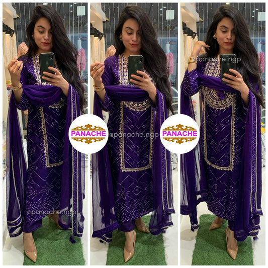 Deep & Bright Shades in Muslin Silk Sets