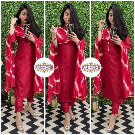 Sequin and leheriyan sets