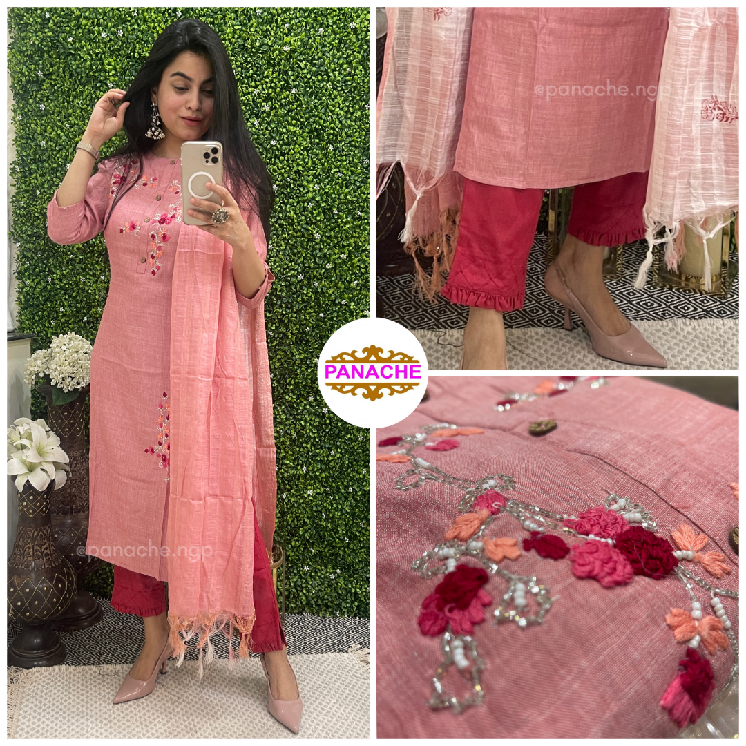 Budget Cotton set with handwork