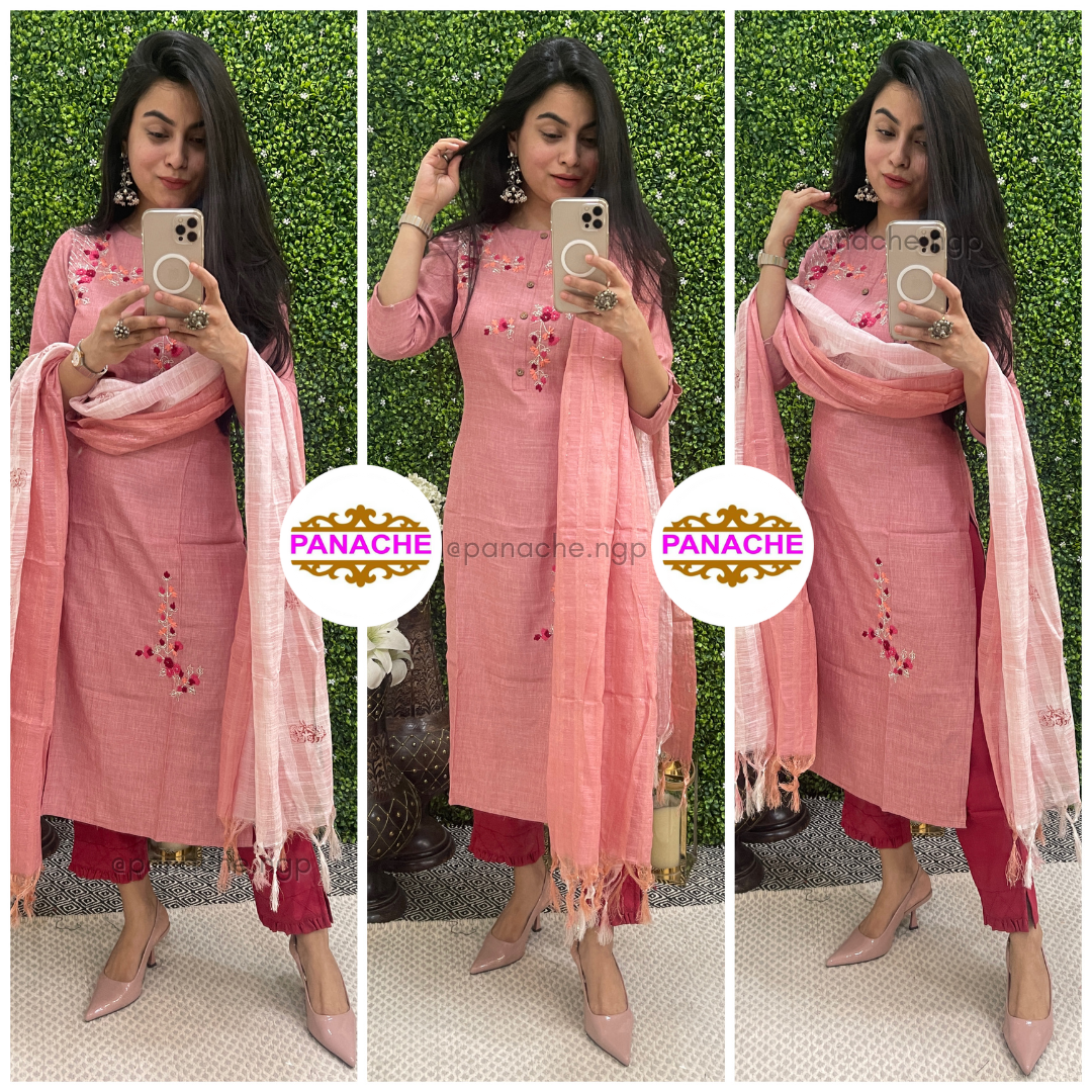 Budget Cotton set with handwork
